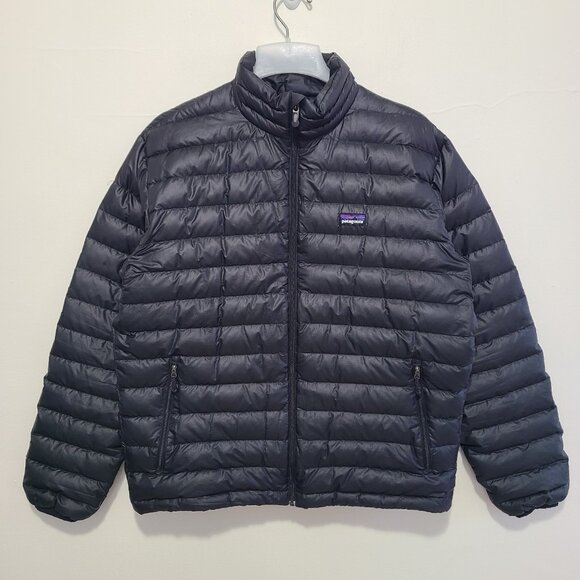 Patagonia Other - Patagonia Goose Down Sweater Puffer Jacket Full Zip Black Men’s Size Medium